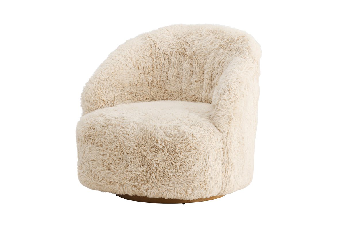 Sessel Astrid - Mit beigem Polyesterbezug