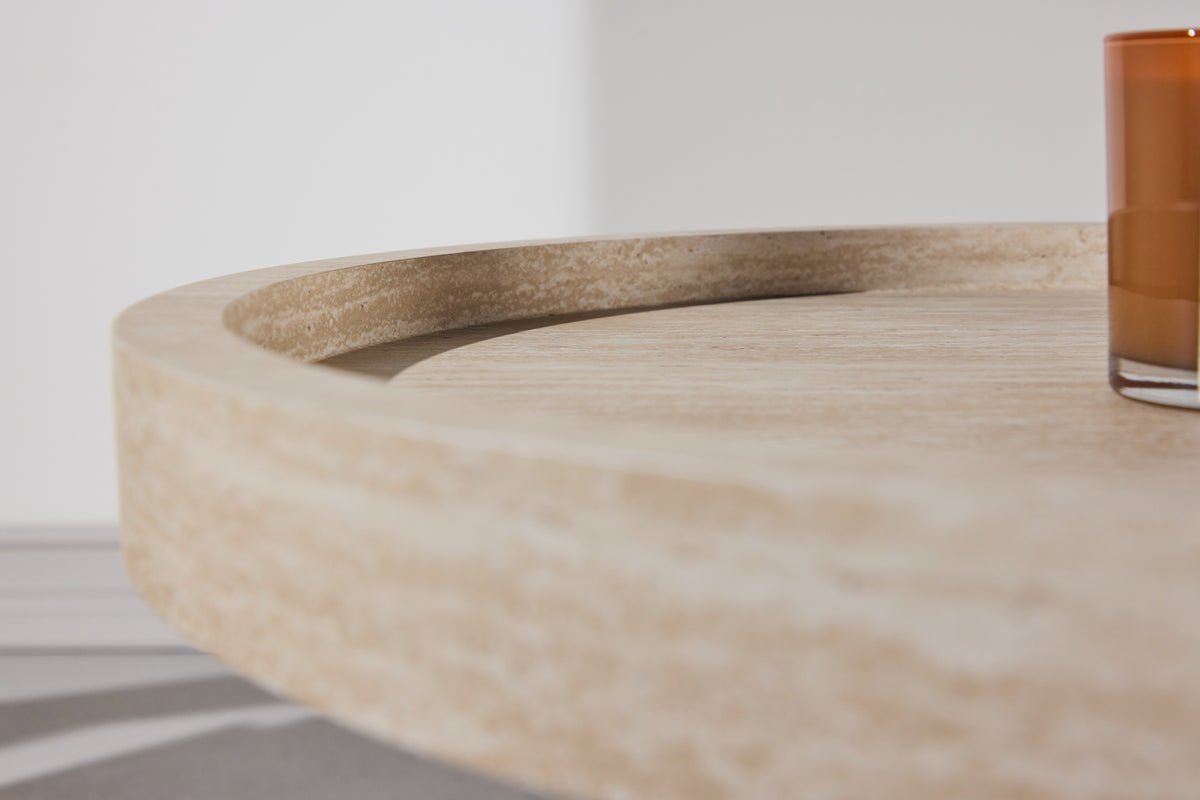 Beistelltisch Tavira – Ø60 cm in Beige