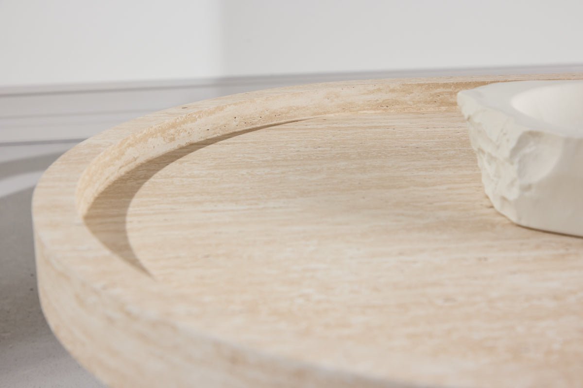 Couchtisch Belize - in Beige mit hoher Kante