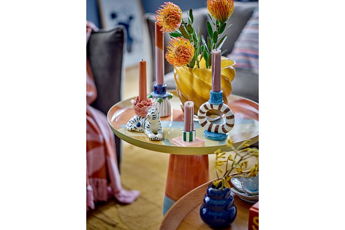 Blumentopf Solina – Mundgeblasenes Glas in warmem Gelb