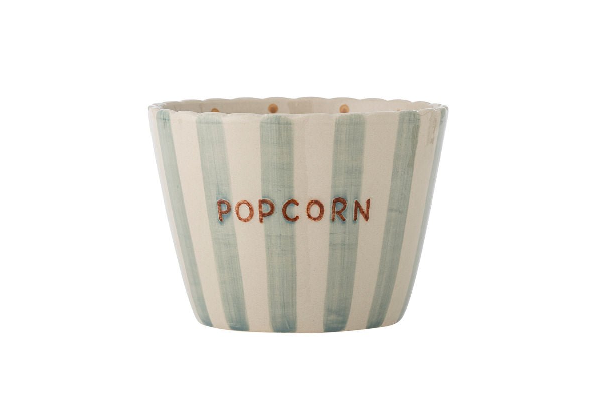 Schale Cine – handbemalte Popcorn-Schale aus Steingut