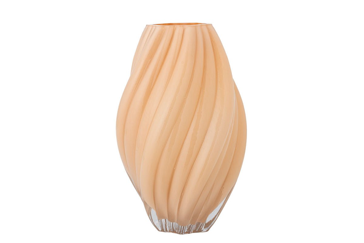Vase „Kairoa“ – Naturfarbenes Glas