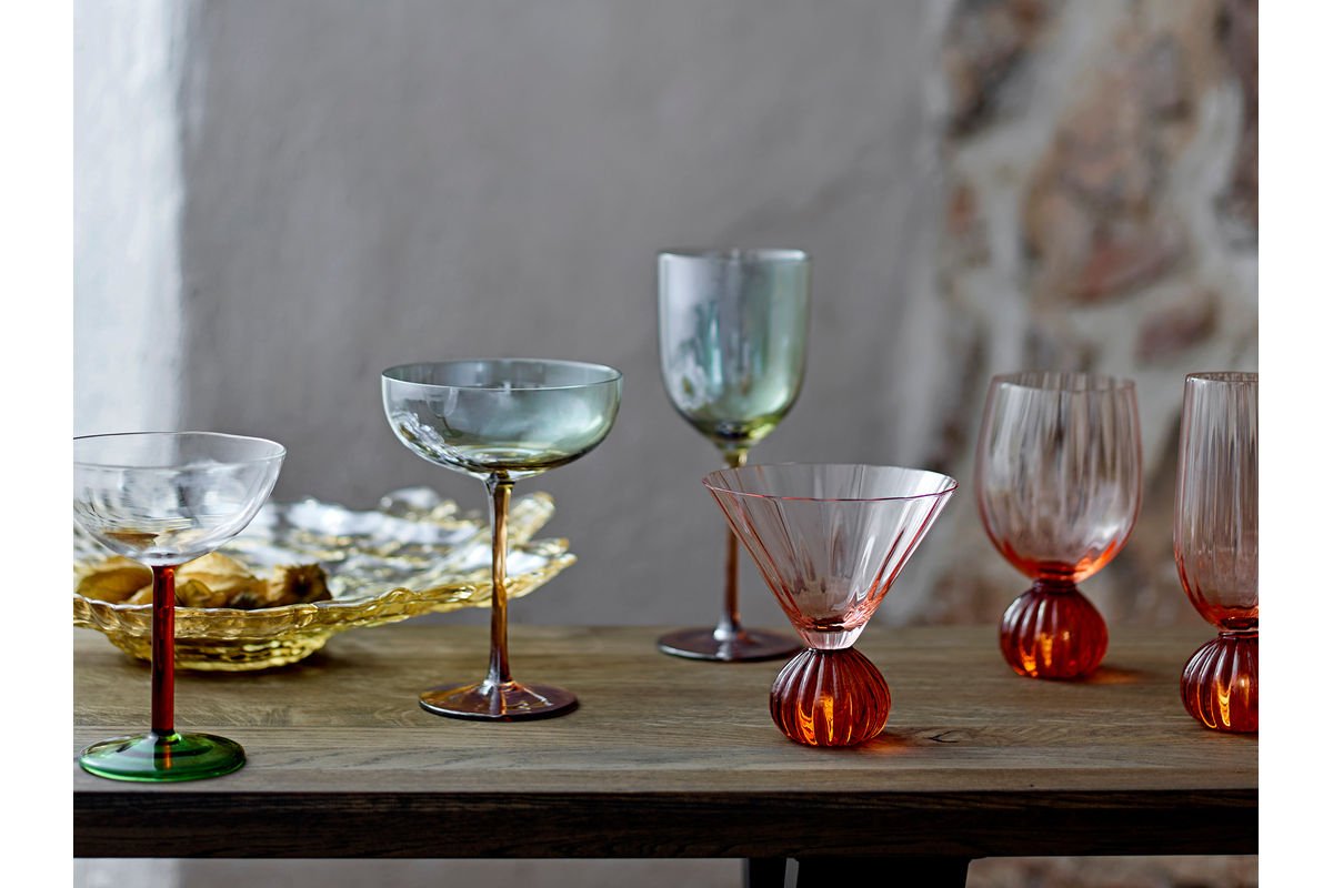 Cocktailgläser Ozeana – Gläser mit dezent bernstein- und türkisfarbene Akzente(6er-Set)