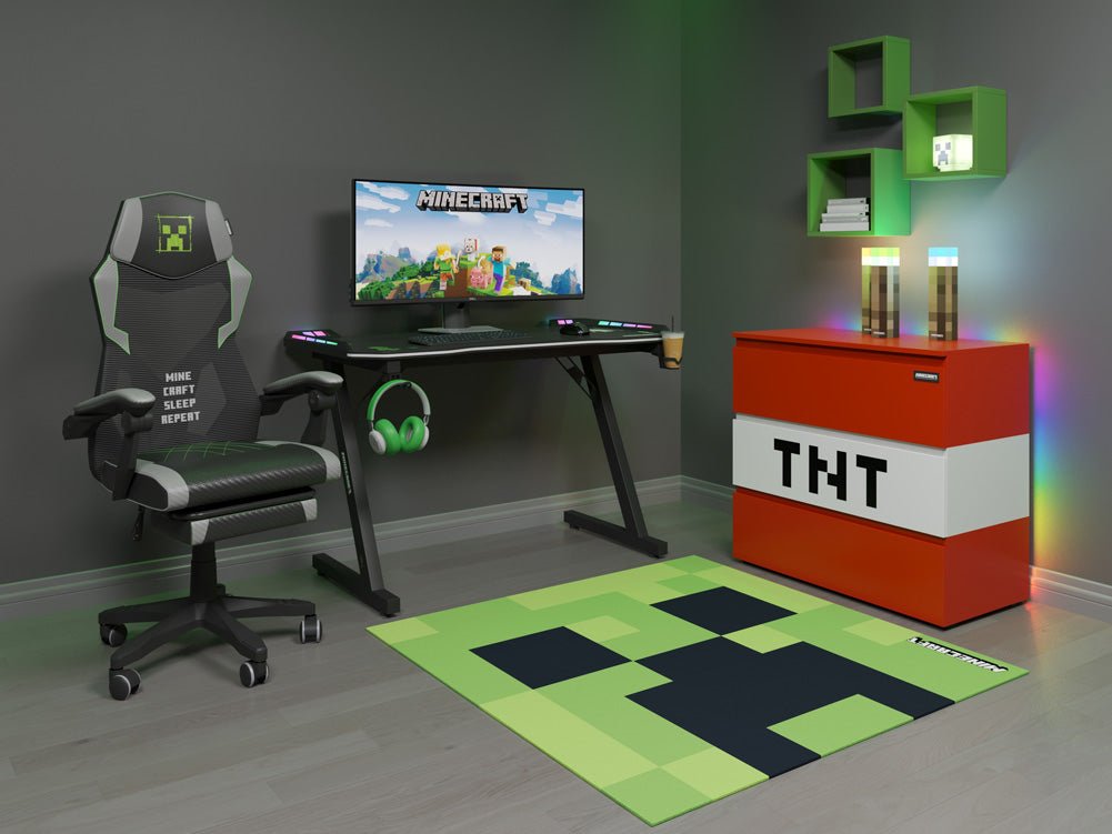 Minecraft Teppich „Creeper“ – Weicher Spiel- & Deko-Teppich