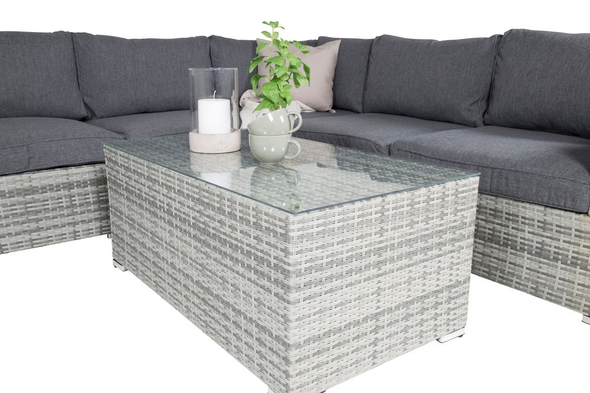 Garten Loungeset Panther - aus Kunstrattan in 3 Farben erhältlich