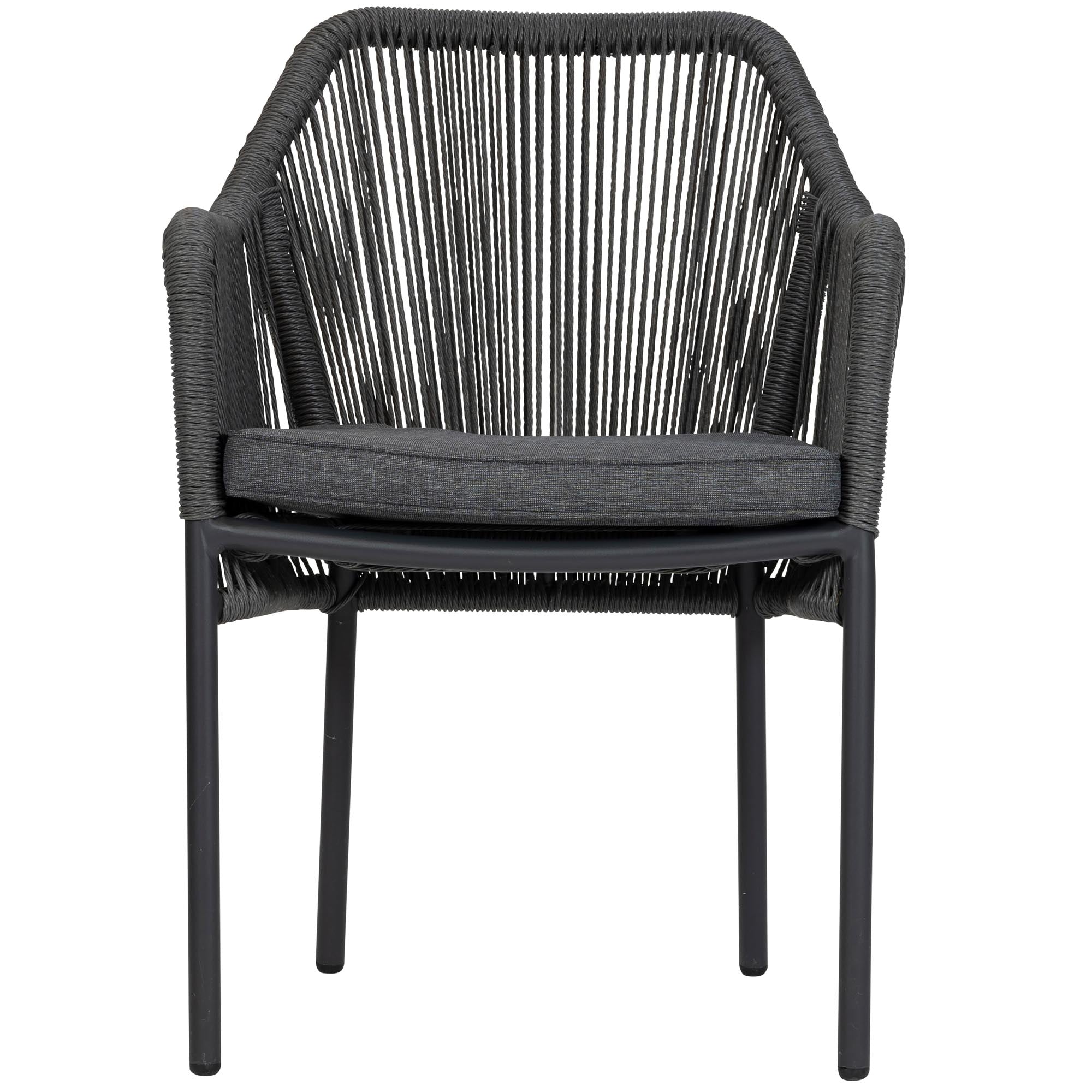 Set of 4 - Leona Rope Design Garden Chairs