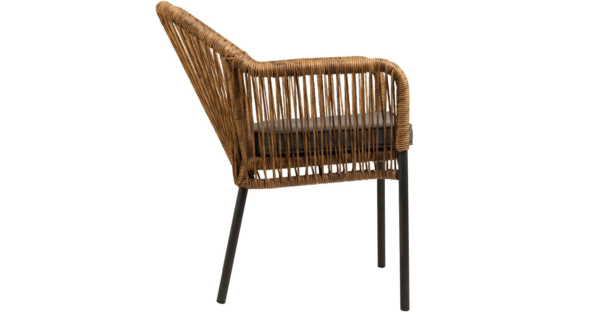Set of 4 - Leona Rope Design Garden Chairs