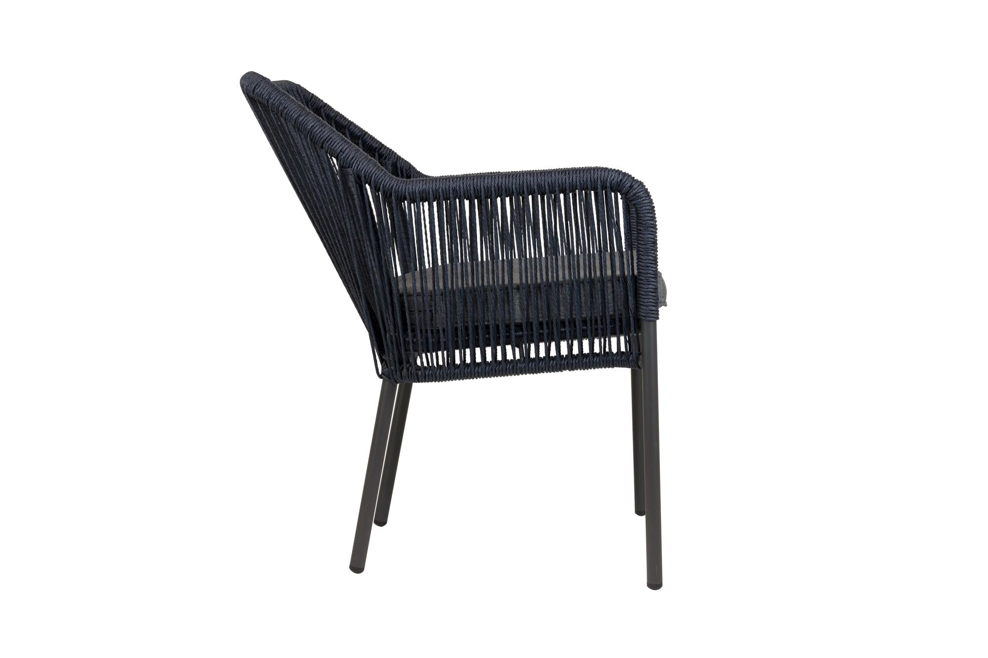 Set of 4 - Leona Rope Design Garden Chairs