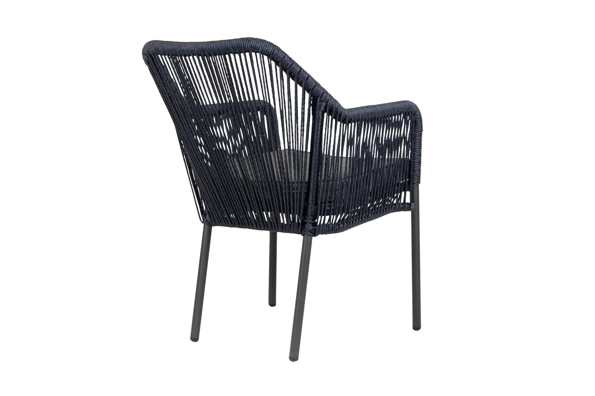 Set of 4 - Leona Rope Design Garden Chairs