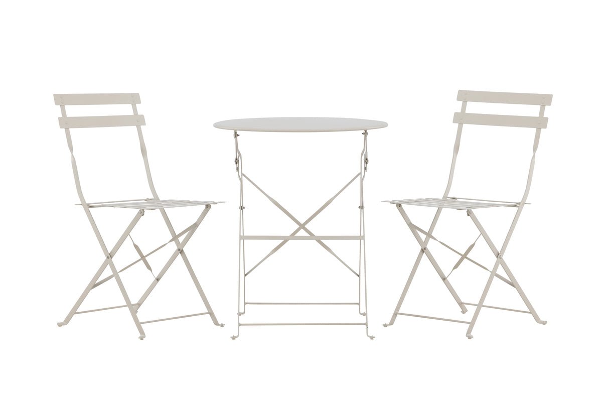 Garten Loungeset Elion – 3-teiliges Set mit rundem Tisch in 3 Farben