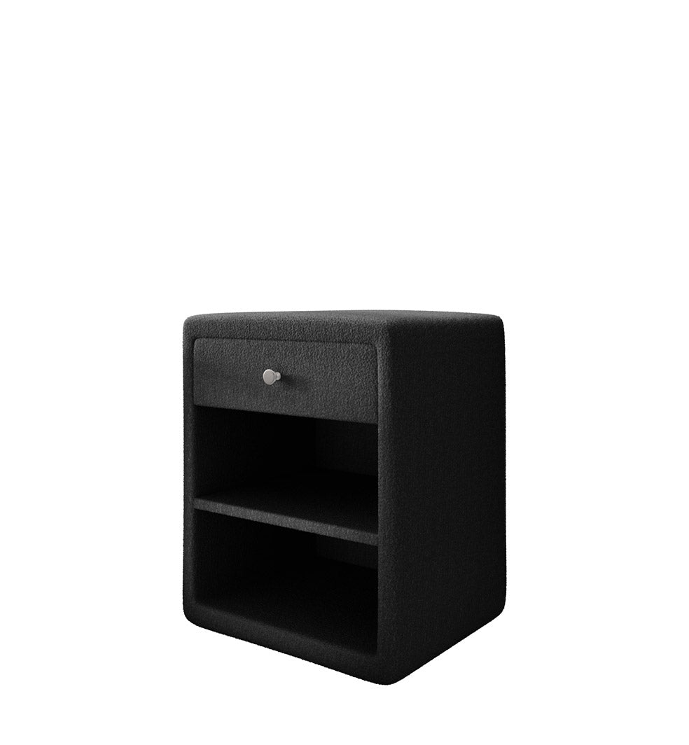 Designer Nightstand Amy in Bouclé