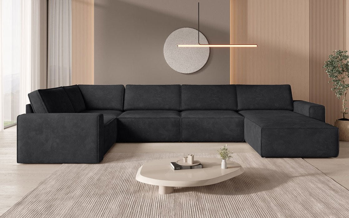 Modulare Sofalandschaft U Yuma aus Cord