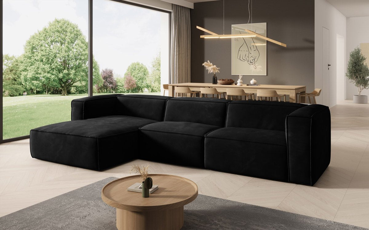 Designer Sofa Comfy L in Samt