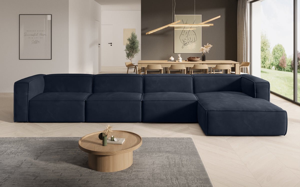 Designer Sofa Comfy L Maxi in Samt