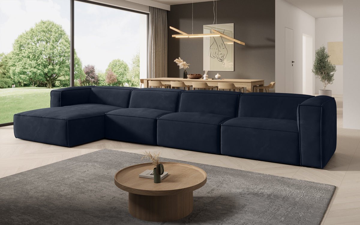 Designer Sofa Comfy L Maxi in Samt