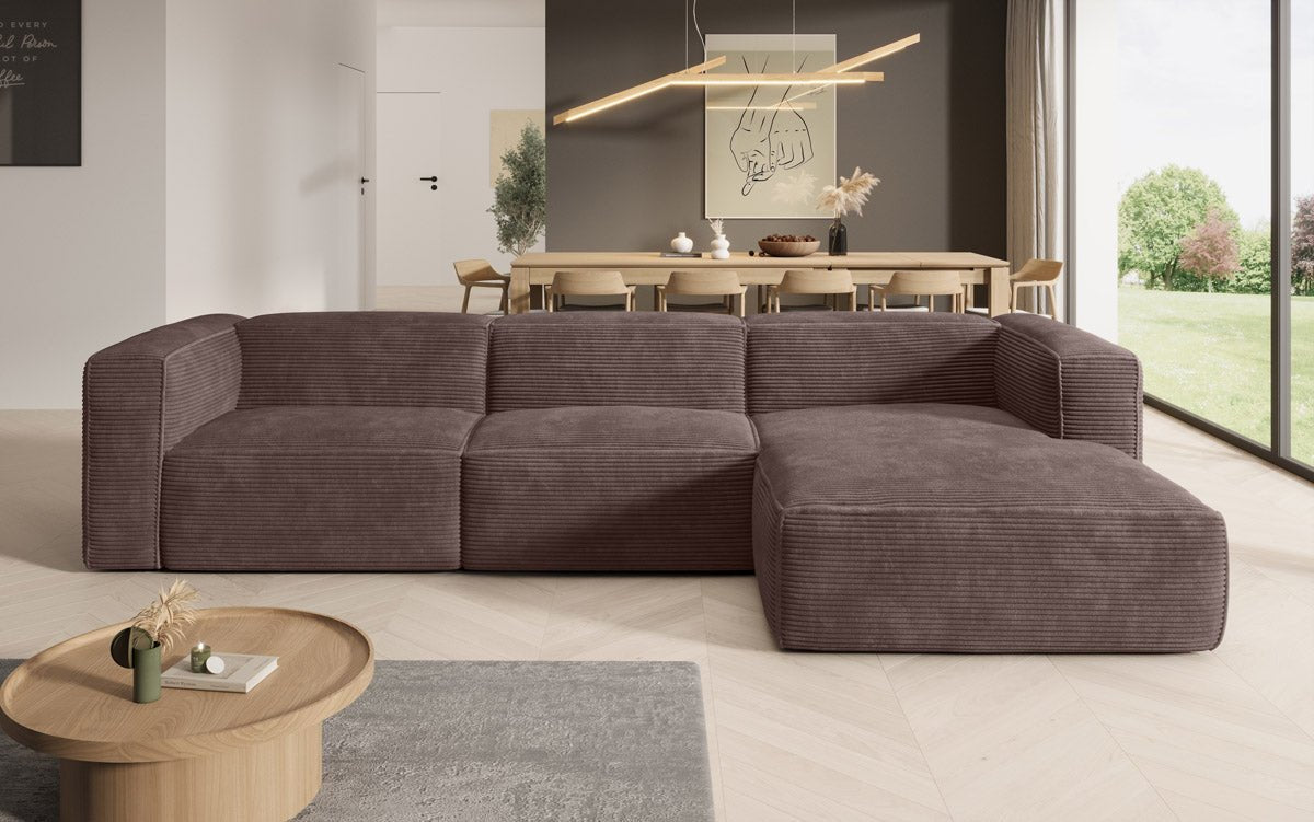 Designer Sofa Comfy L in Cord