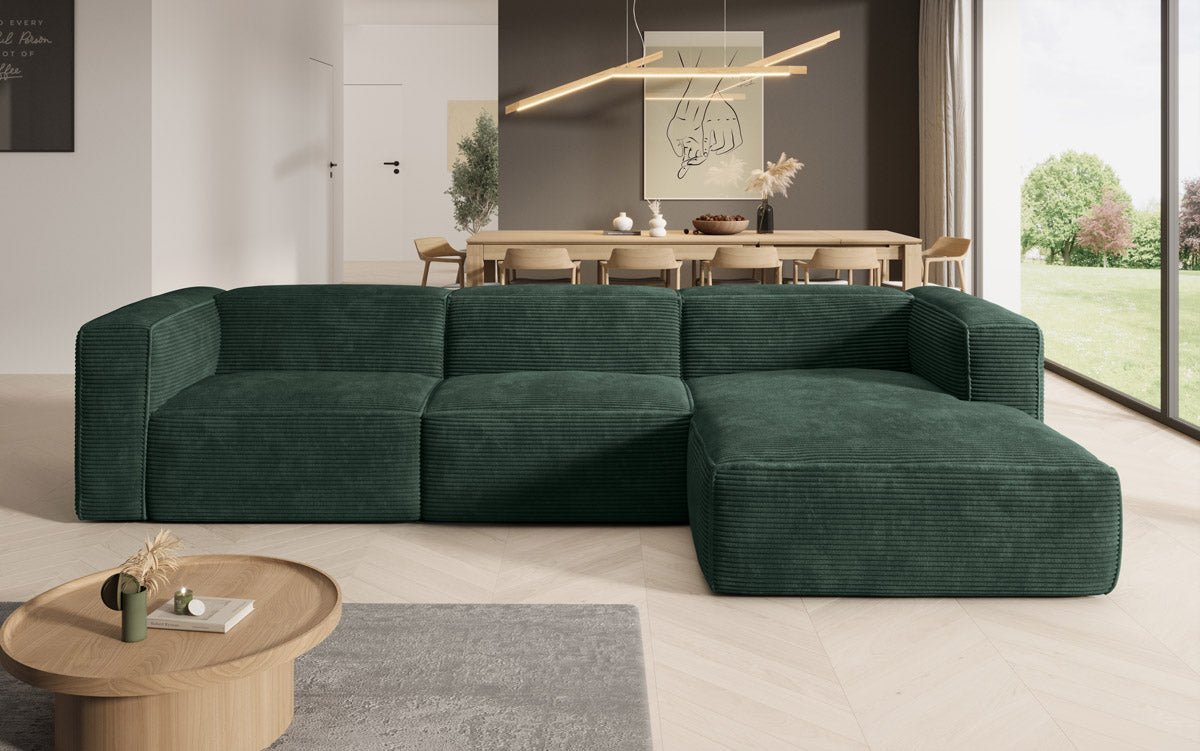 Designer Sofa Comfy L in Cord