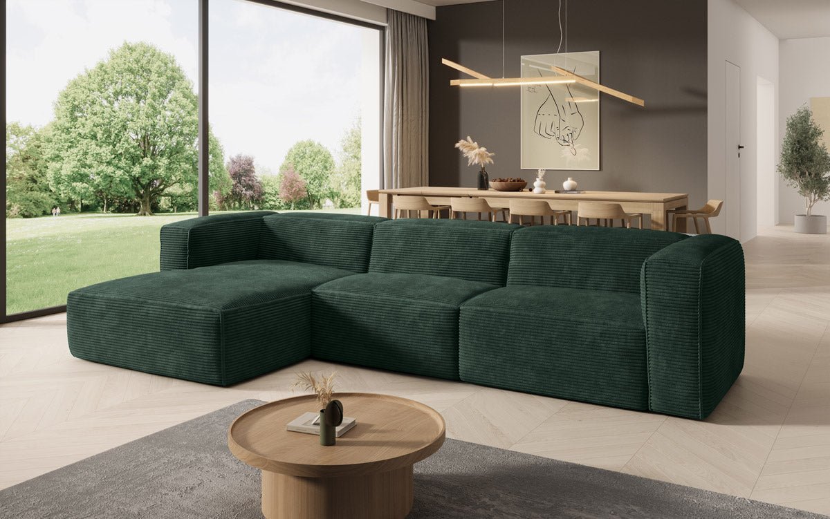 Designer Sofa Comfy L in Cord