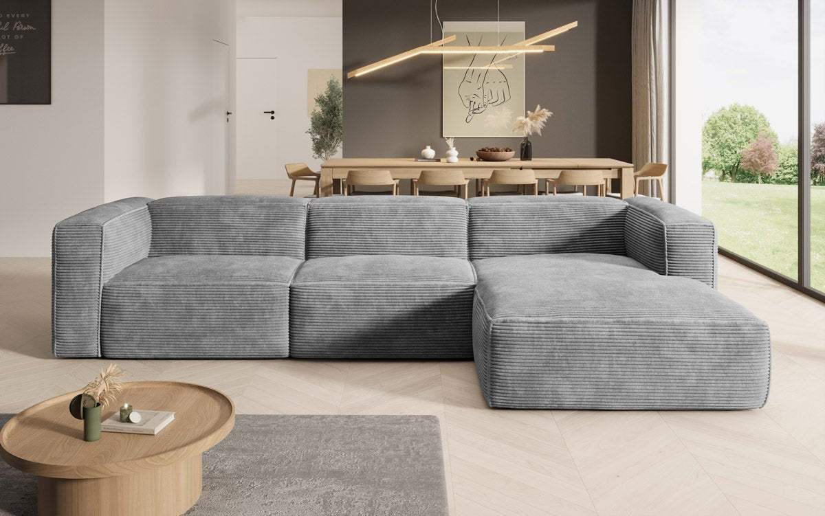 Designer Sofa Comfy L in Cord