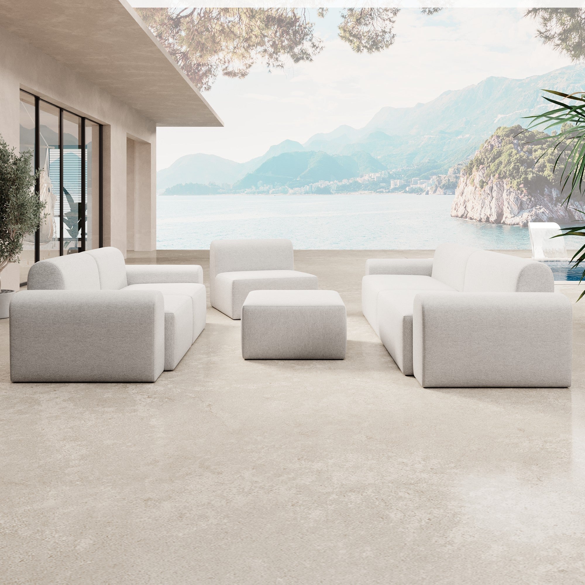 Modulares Gartensofa Relax Set "Lounge Ensemble"