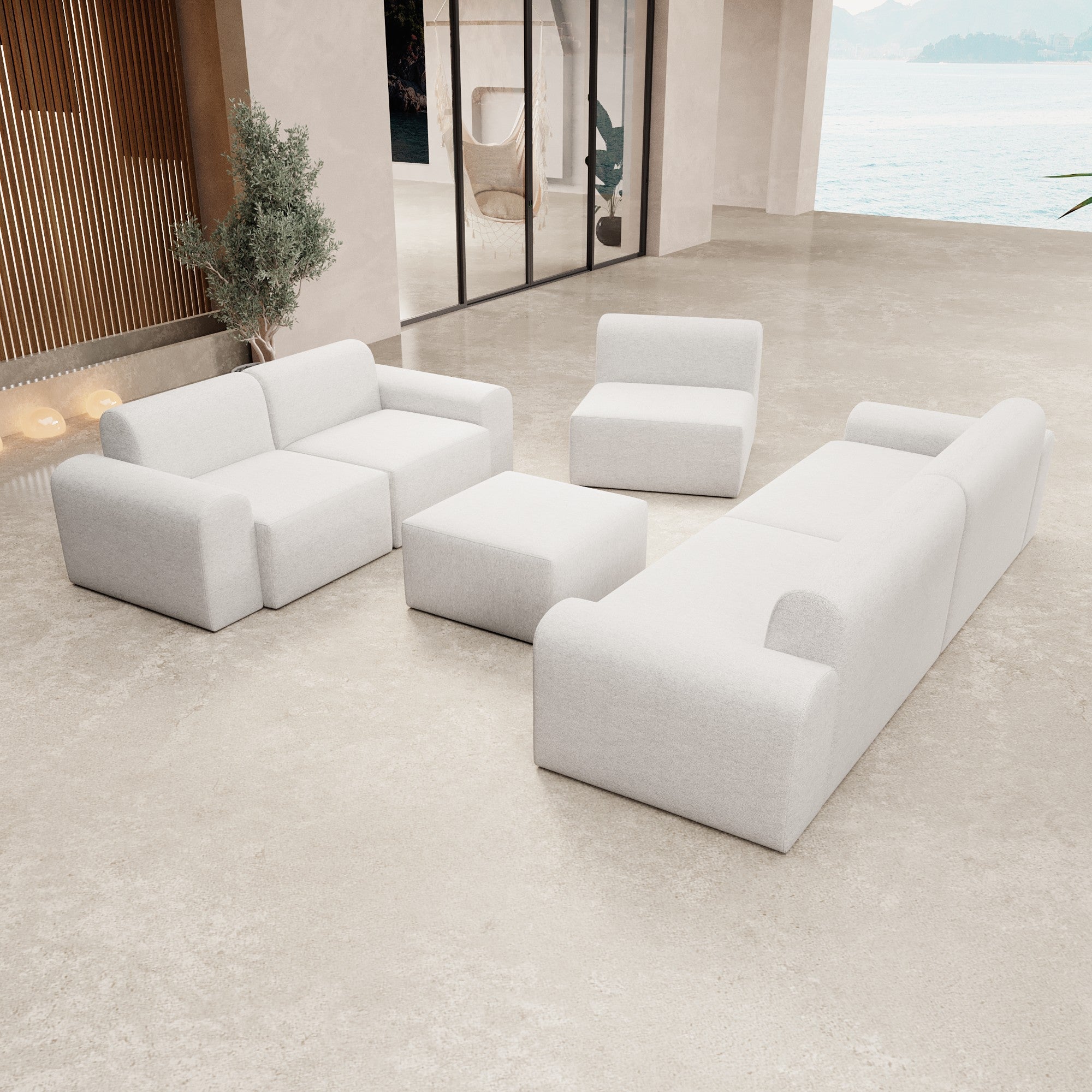 Modulares Gartensofa Relax Set "Lounge Ensemble"