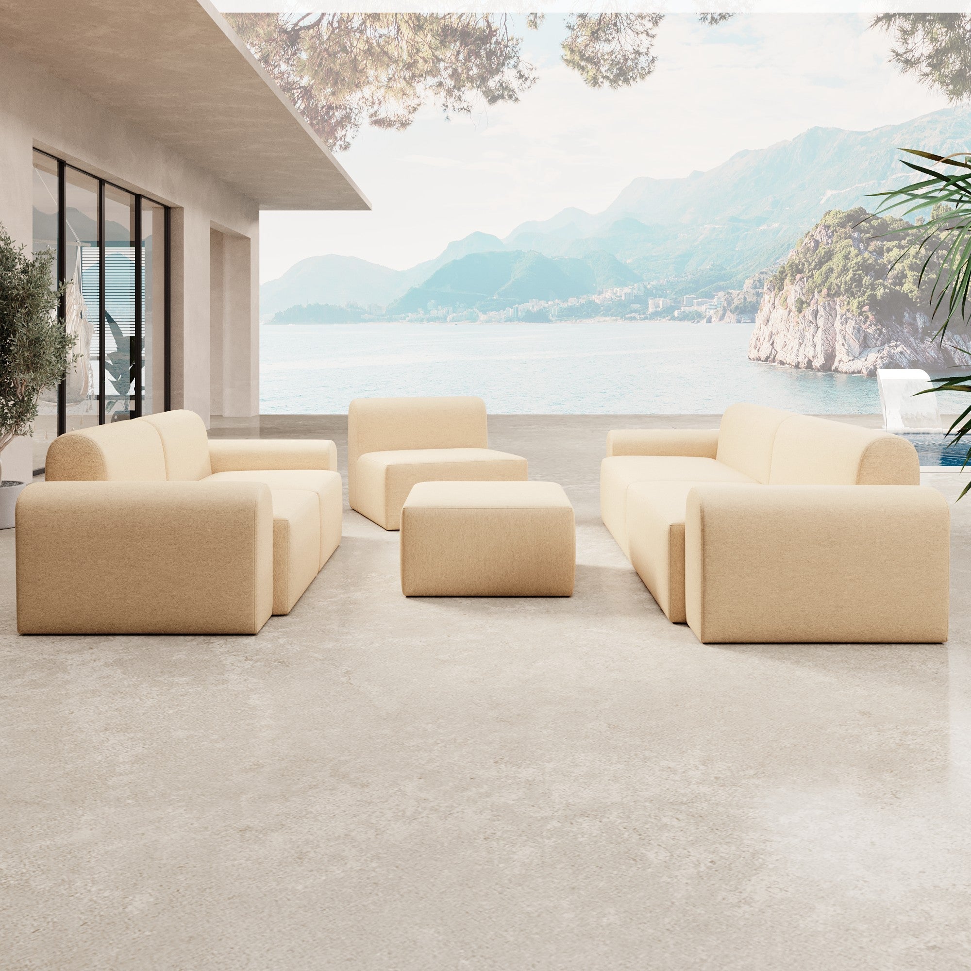 Modulares Gartensofa Relax Set "Lounge Ensemble"