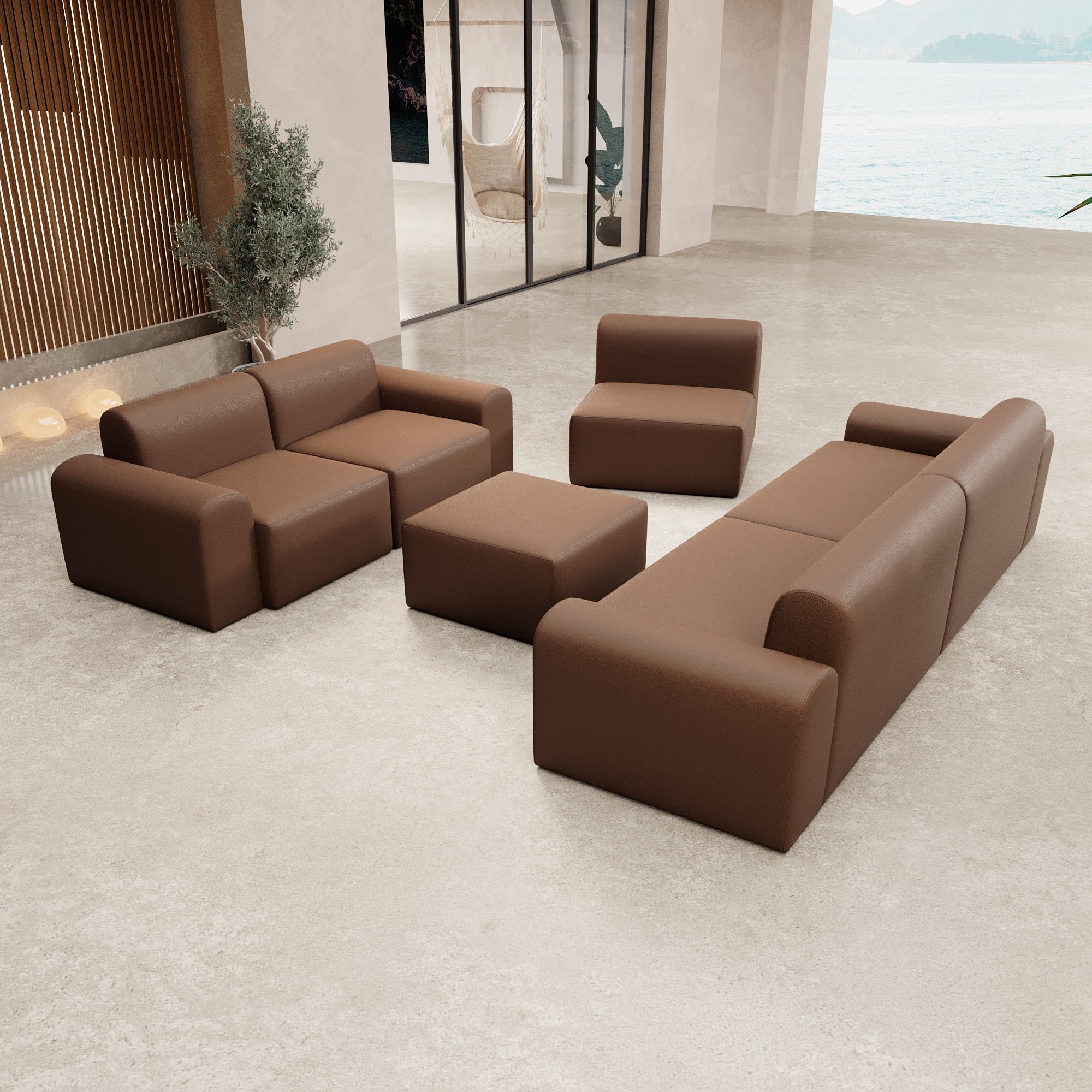 Modulares Gartensofa Relax Set "Lounge Ensemble"