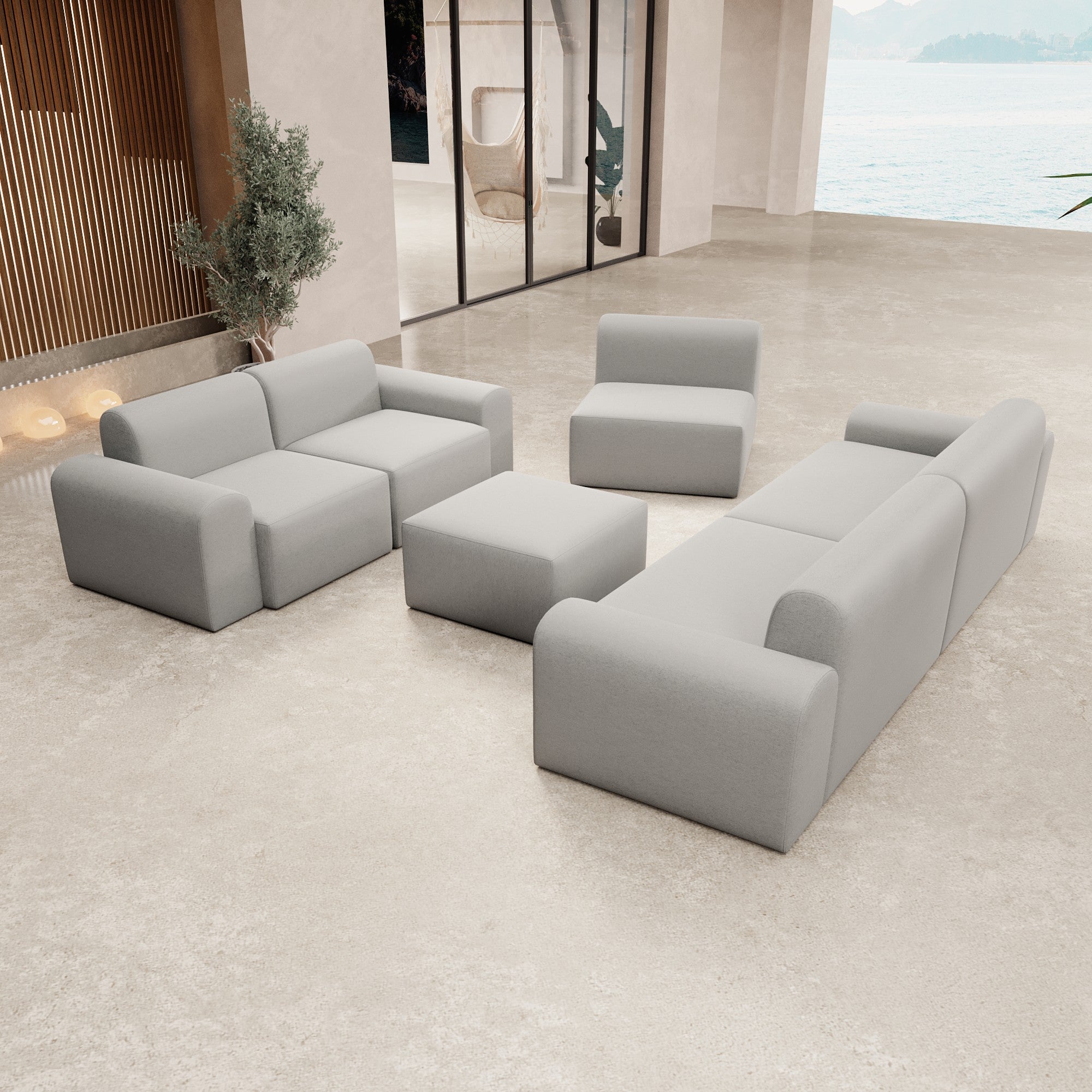 Modulares Gartensofa Relax Set "Lounge Ensemble"