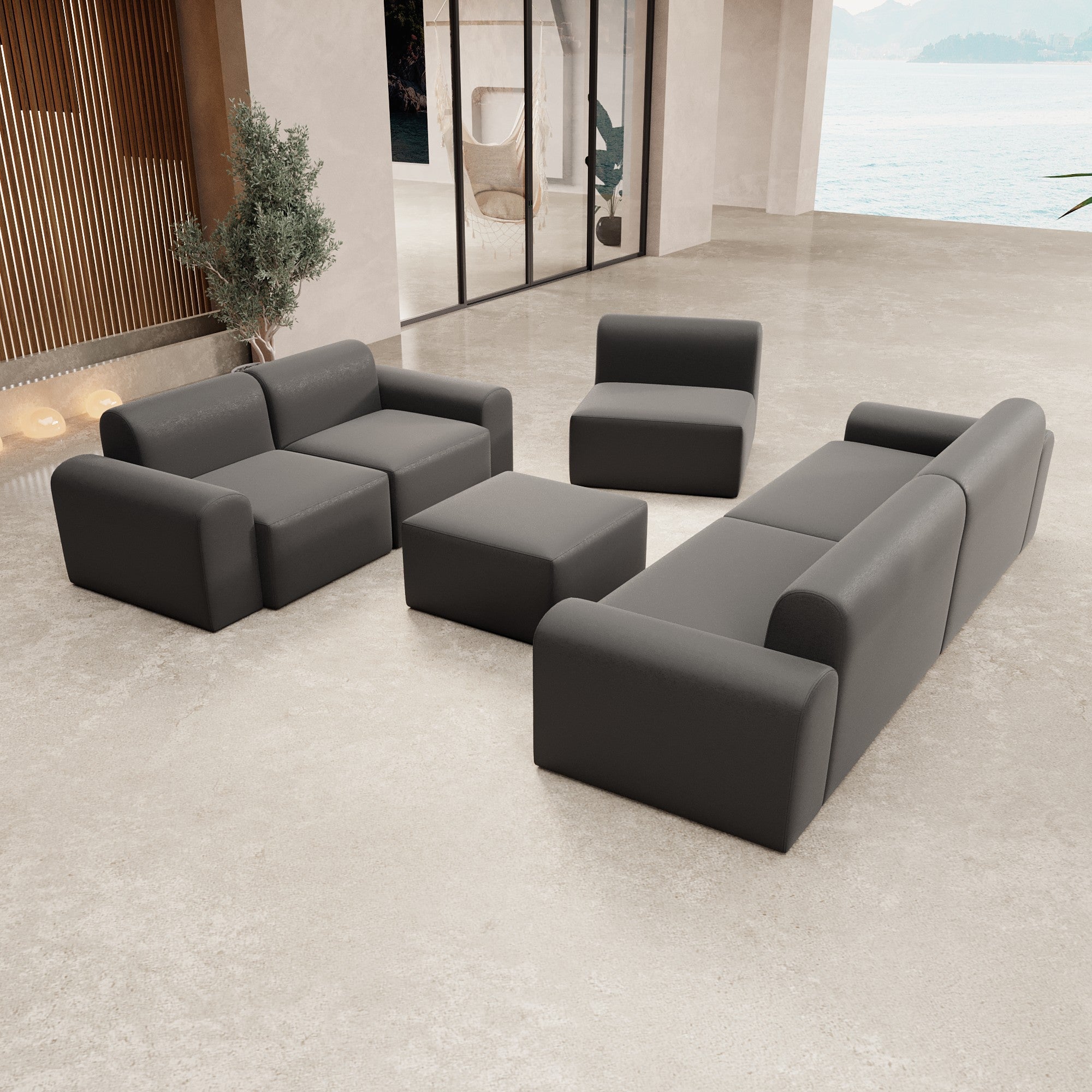 Modulares Gartensofa Relax Set "Lounge Ensemble"