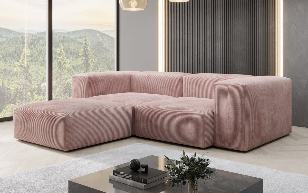 Designer L Sofa Snug Mini in Cord