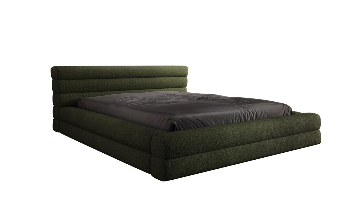 Designer Upholstered Bed Velana Bouclé with Storage