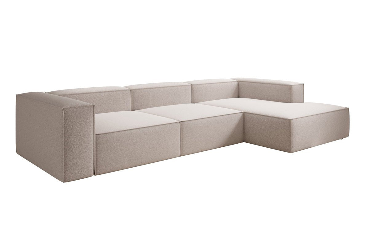 Designer Sofa Lesley L in Strukturstoff