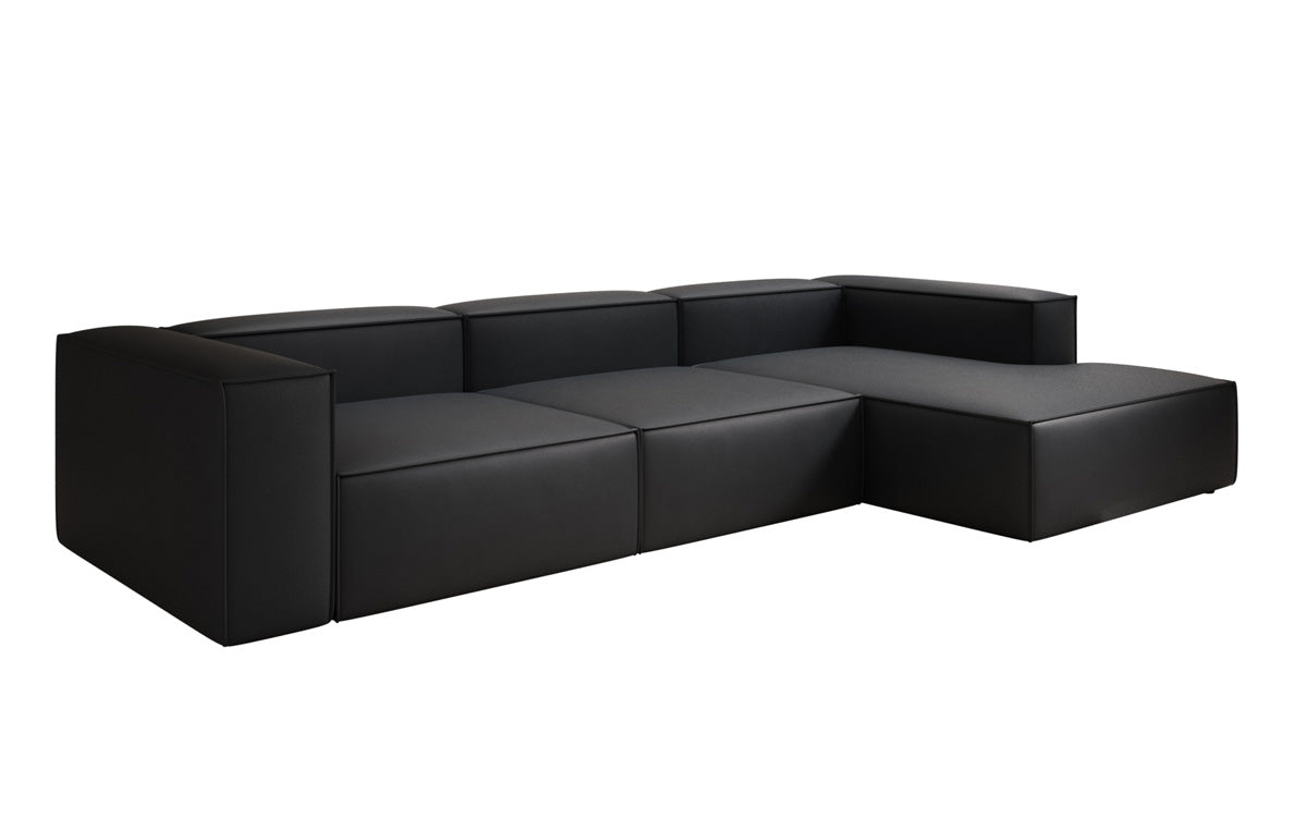 Designer Sofa Lesley L in Echtleder