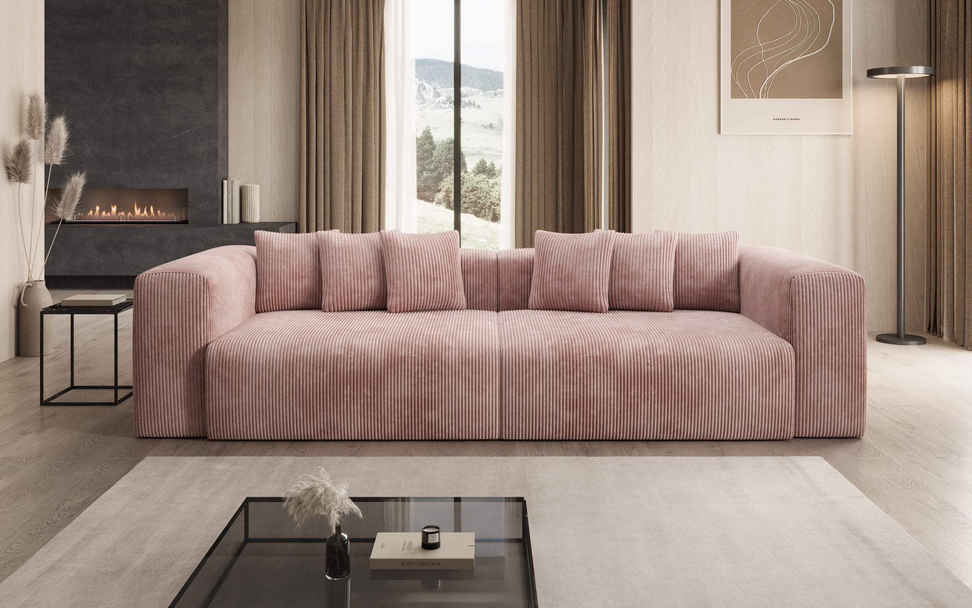Designer Sofa Tully 3 Seater in Corduroy