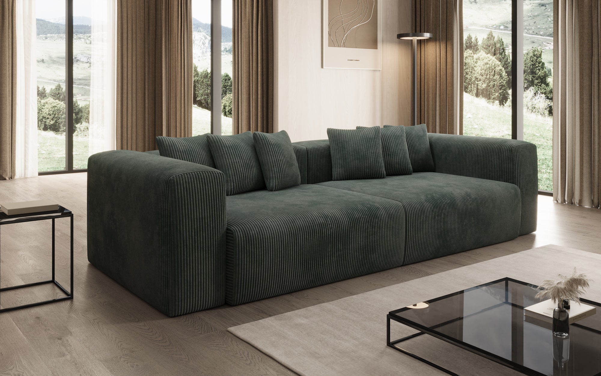 Designer Sofa Tully 3 Seater in Corduroy