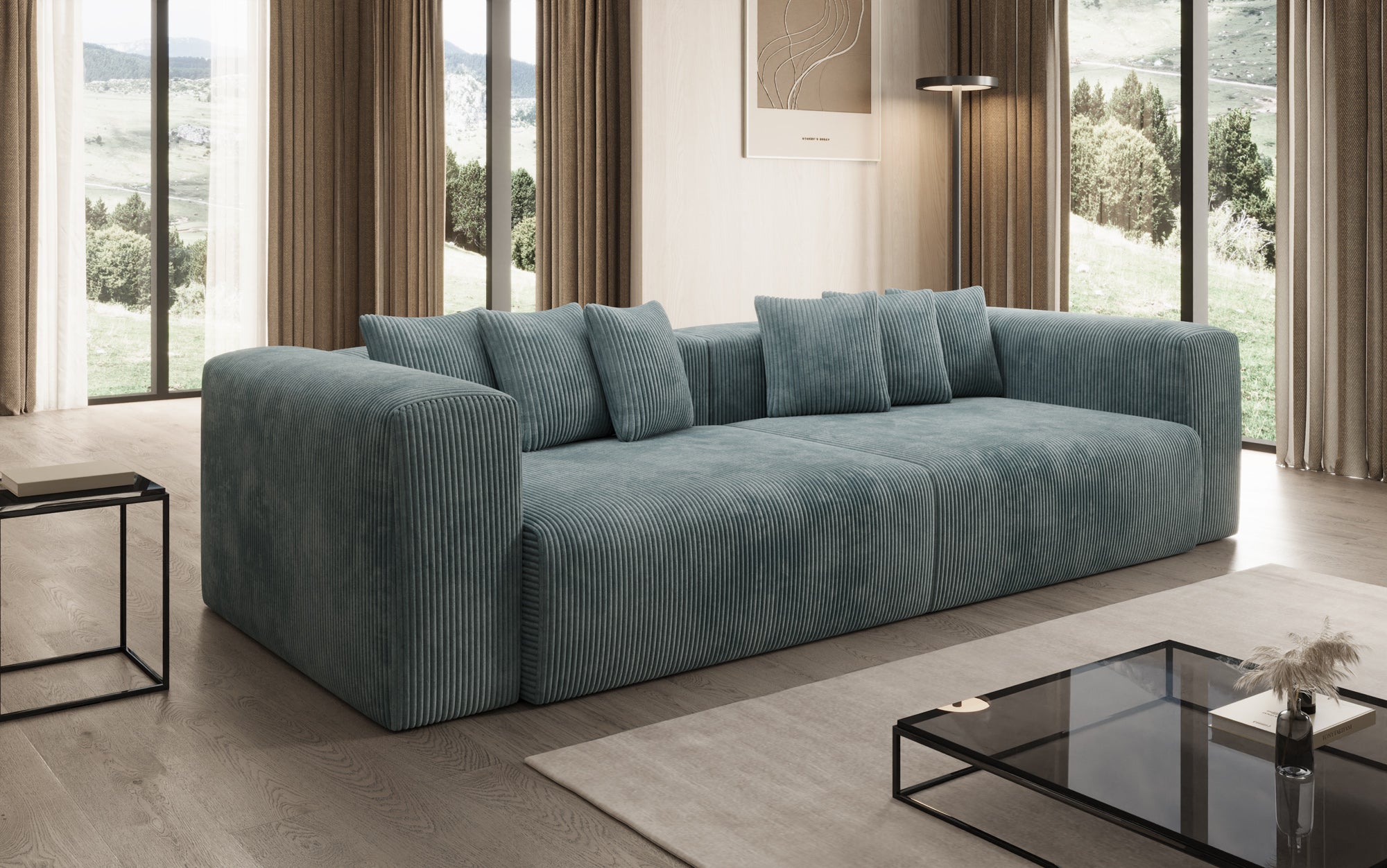 Designer Sofa Tully 3 Seater in Corduroy