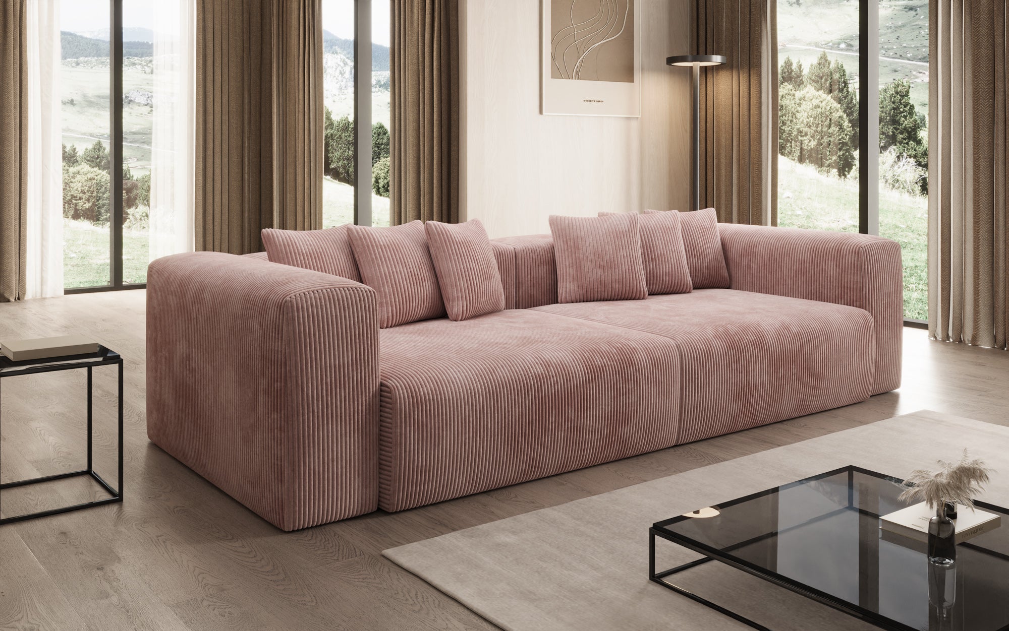 Designer Sofa Tully 3 Seater in Corduroy