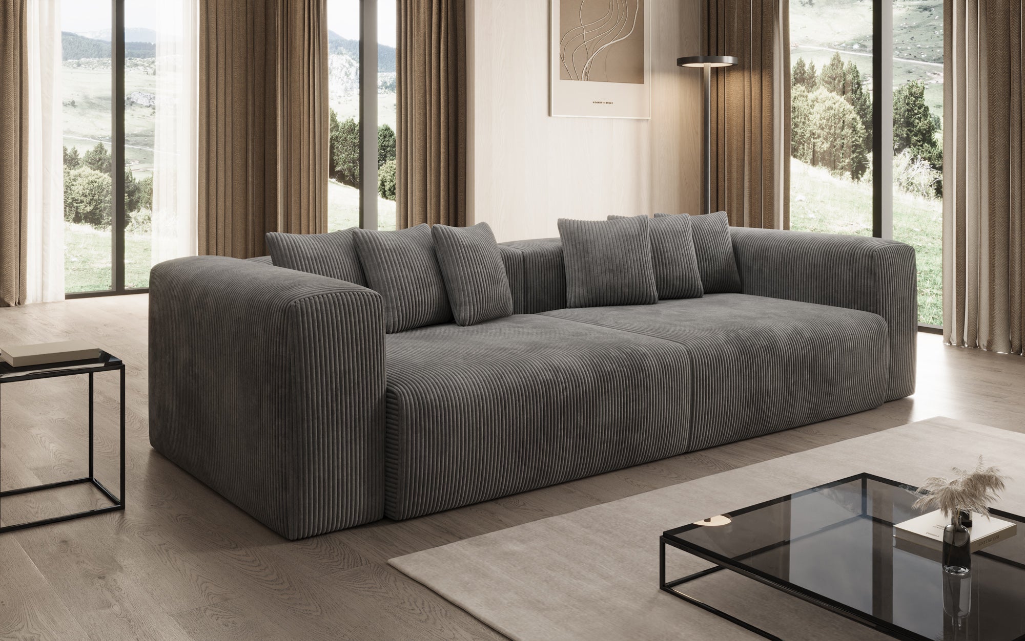 Designer Sofa Tully 3 Seater in Corduroy