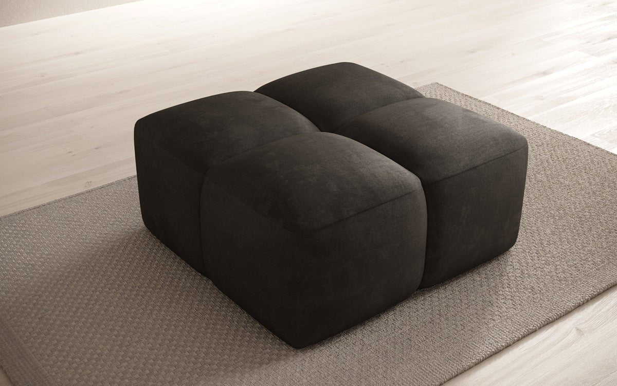 Celly side stool in velvet