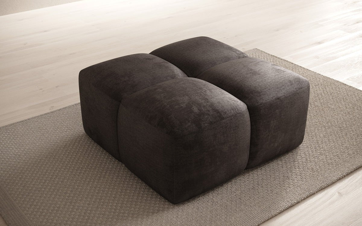 Celly side stool in velvet