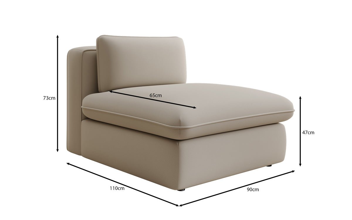 Designer sofa armchair Cuddle in fabric