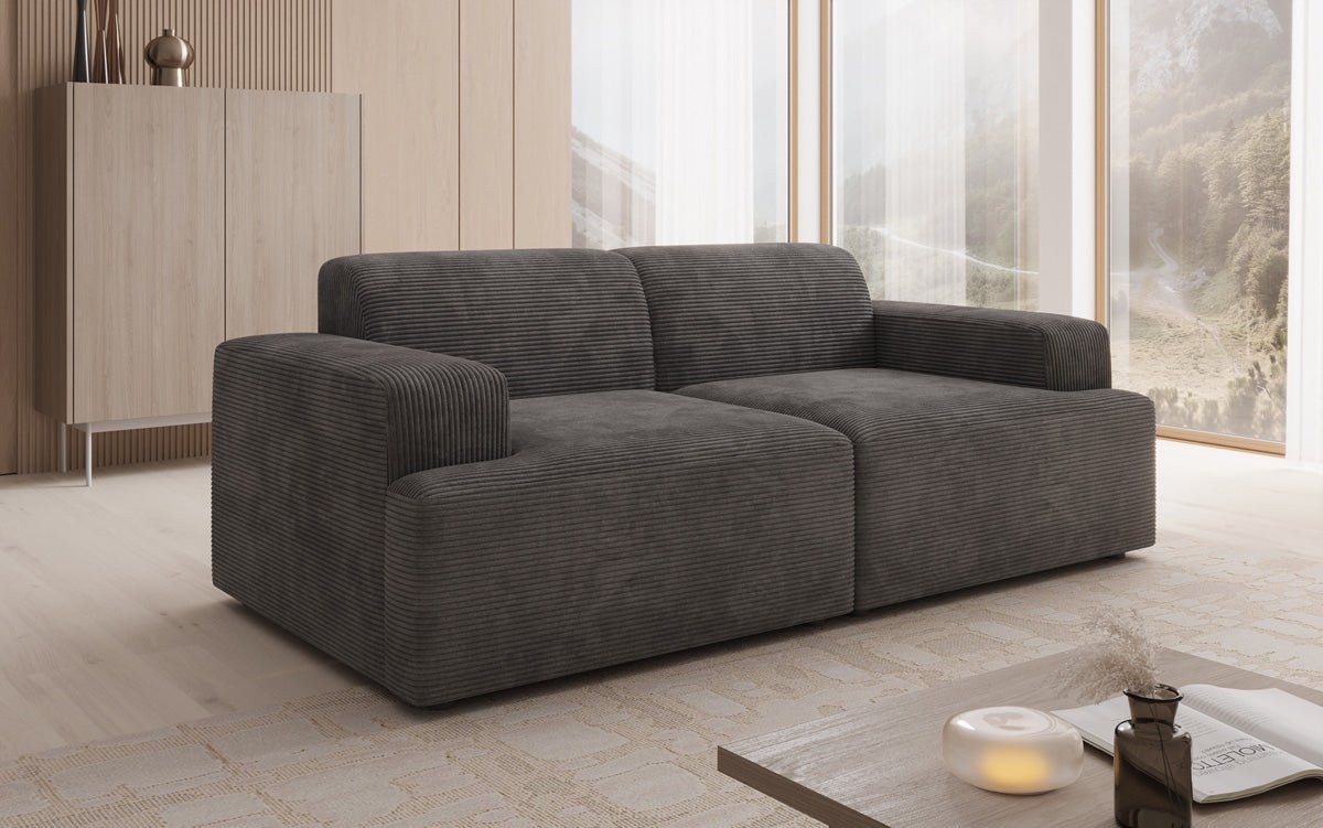 Designer 2 Sitzer Sofa Monza in Cord