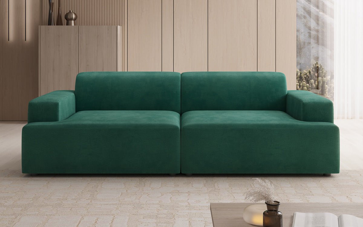 Designer 3 Sitzer Sofa Monza in Samt