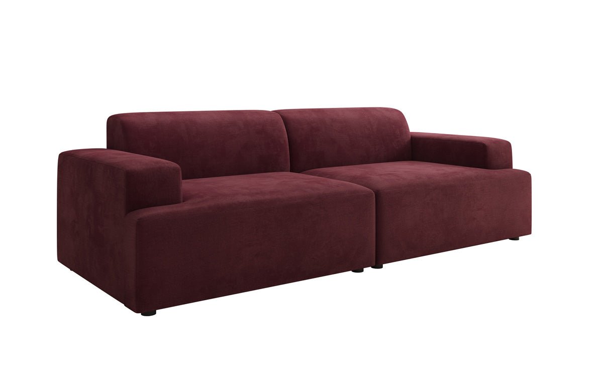 Designer 3 Sitzer Sofa Monza in Samt