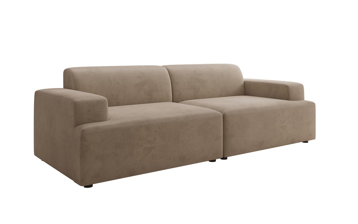 Designer 3 Sitzer Sofa Monza in Samt