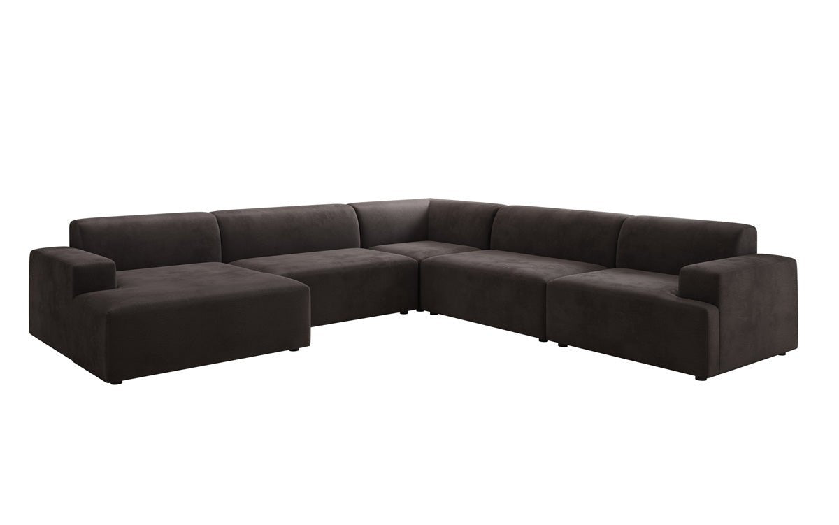 Designer Sofa Monza Wohnlandschaft U XXL in Samt