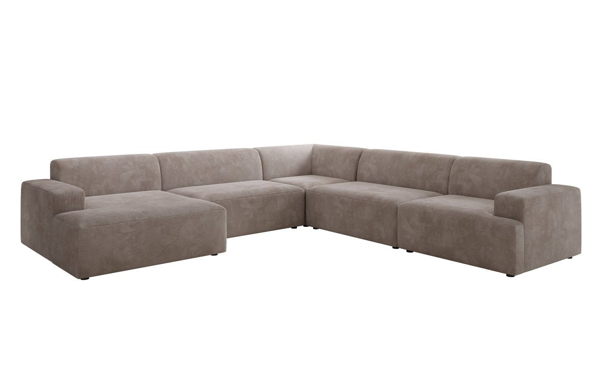 Designer Sofa Monza Wohnlandschaft U XXL in Cord