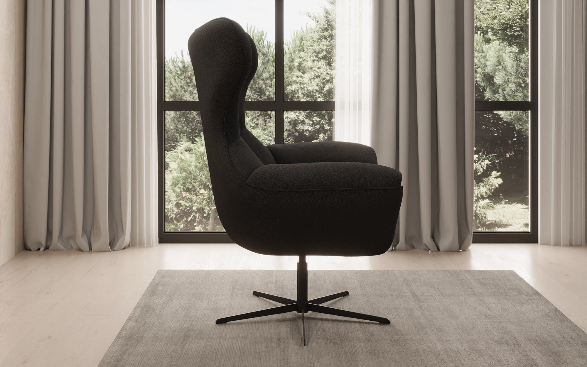 Designer Sofa-Sessel Aurelio in Stoff