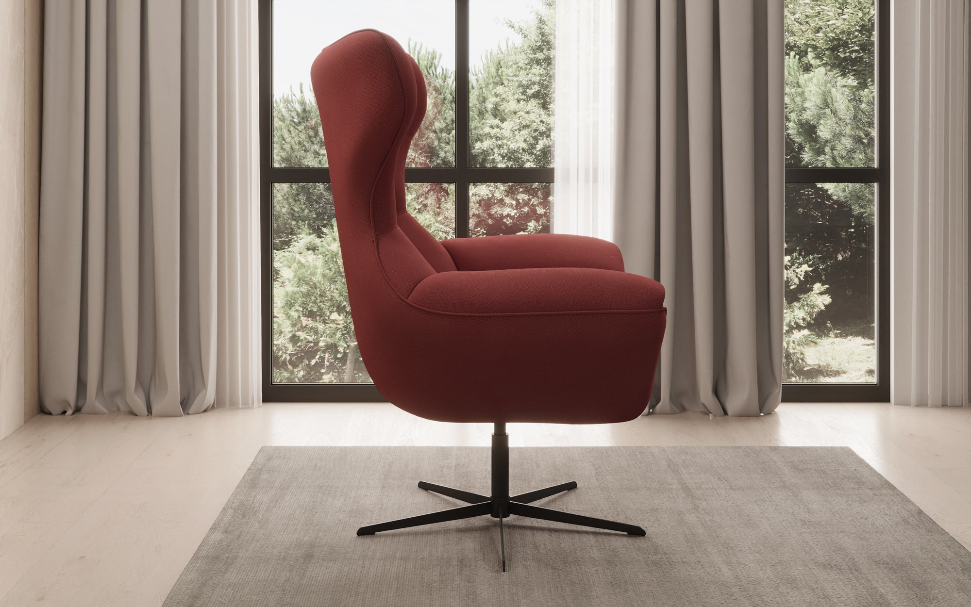 Designer Sofa-Sessel Aurelio in Stoff