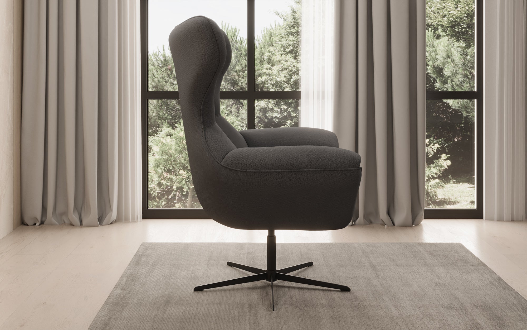 Designer Sofa-Sessel Aurelio in Stoff